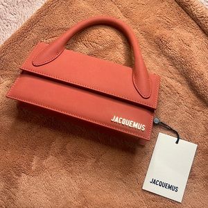 Jacquemus Le Chiquito Long in rare deep red suede BRAND NEW with tags